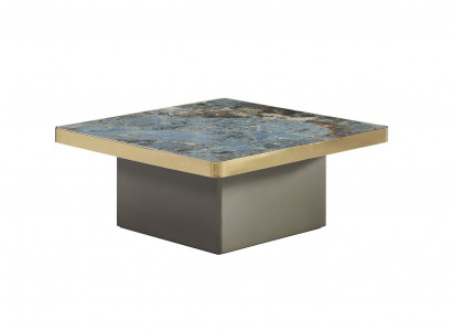 Design élégant Table basse Marbre Tables de salon de luxe Table en acier inoxydable nouvelle